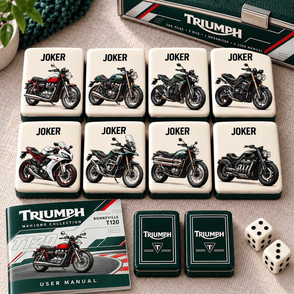 Premium TRI Mahjong Tiles Set TTMH