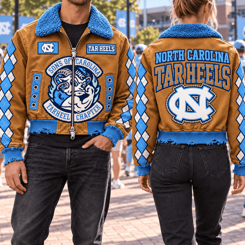 UNC Cropped Bomber Jacket NTKO