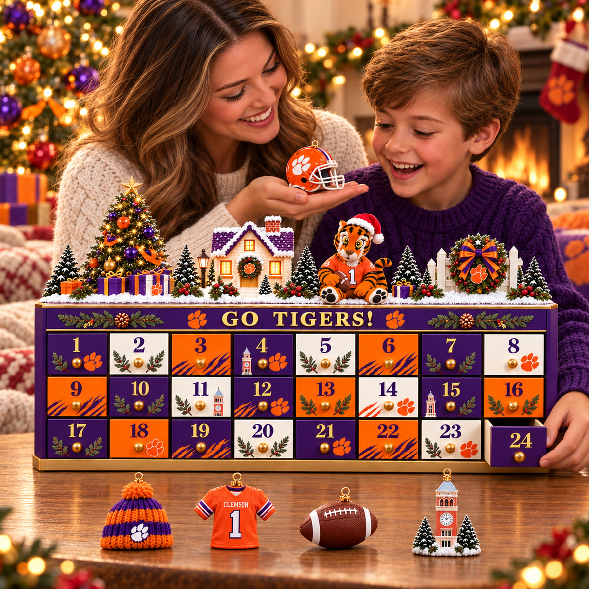Premium CTFB Christmas Wooden Advent Calendar PVNA