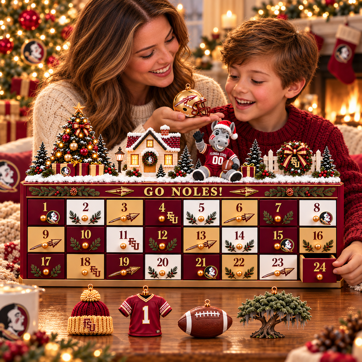 Premium FSS Christmas Wooden Advent Calendar PVNA