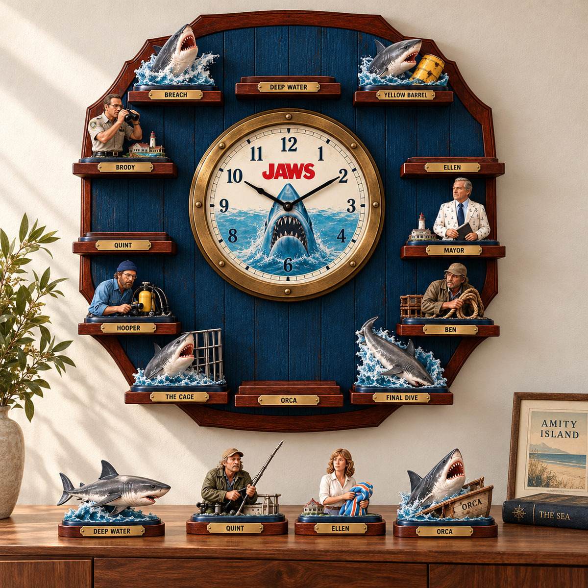 JAWS Premium Mascot Sculpture Clock Collection PTKL