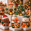 MHC CHRISTMAS CERAMIC CANDLE HOLDER HQH