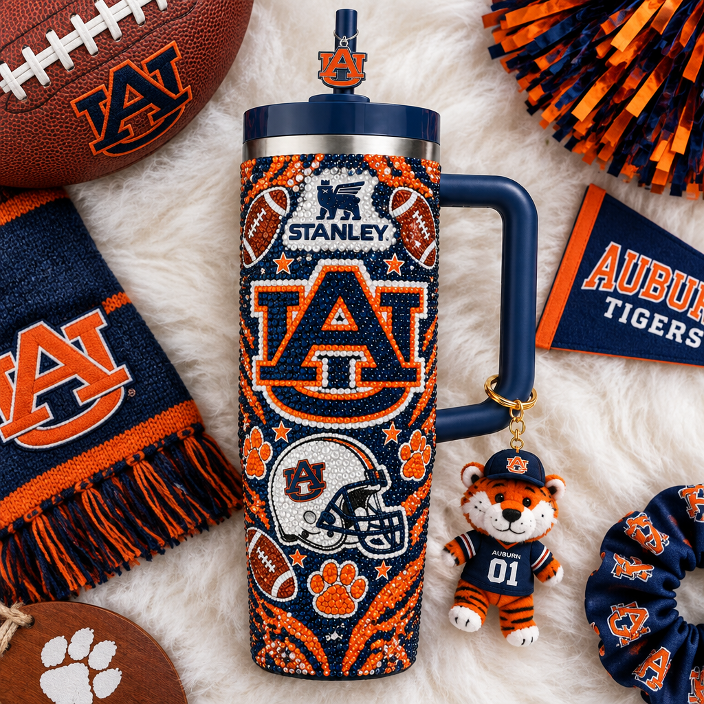Auburn Tigers 40oz Tumbler With Handle TTNL