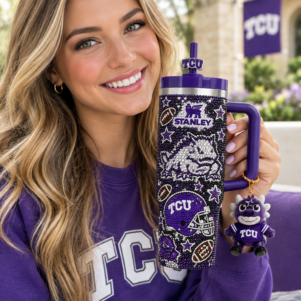 TCU Horned Frogs 40oz Tumbler With Handle TTNL