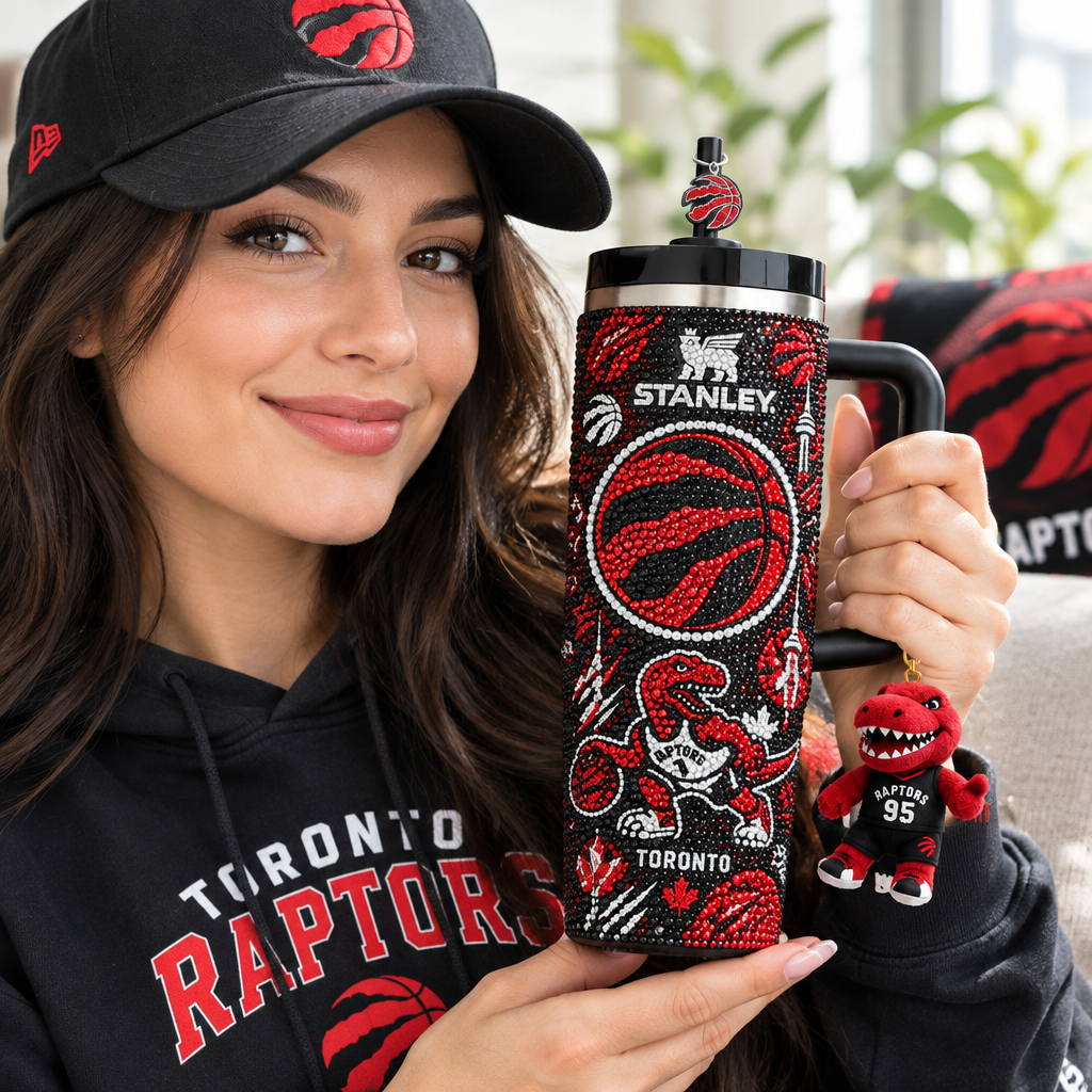 Toronto Raptors 40oz Tumbler With Handle TTNL