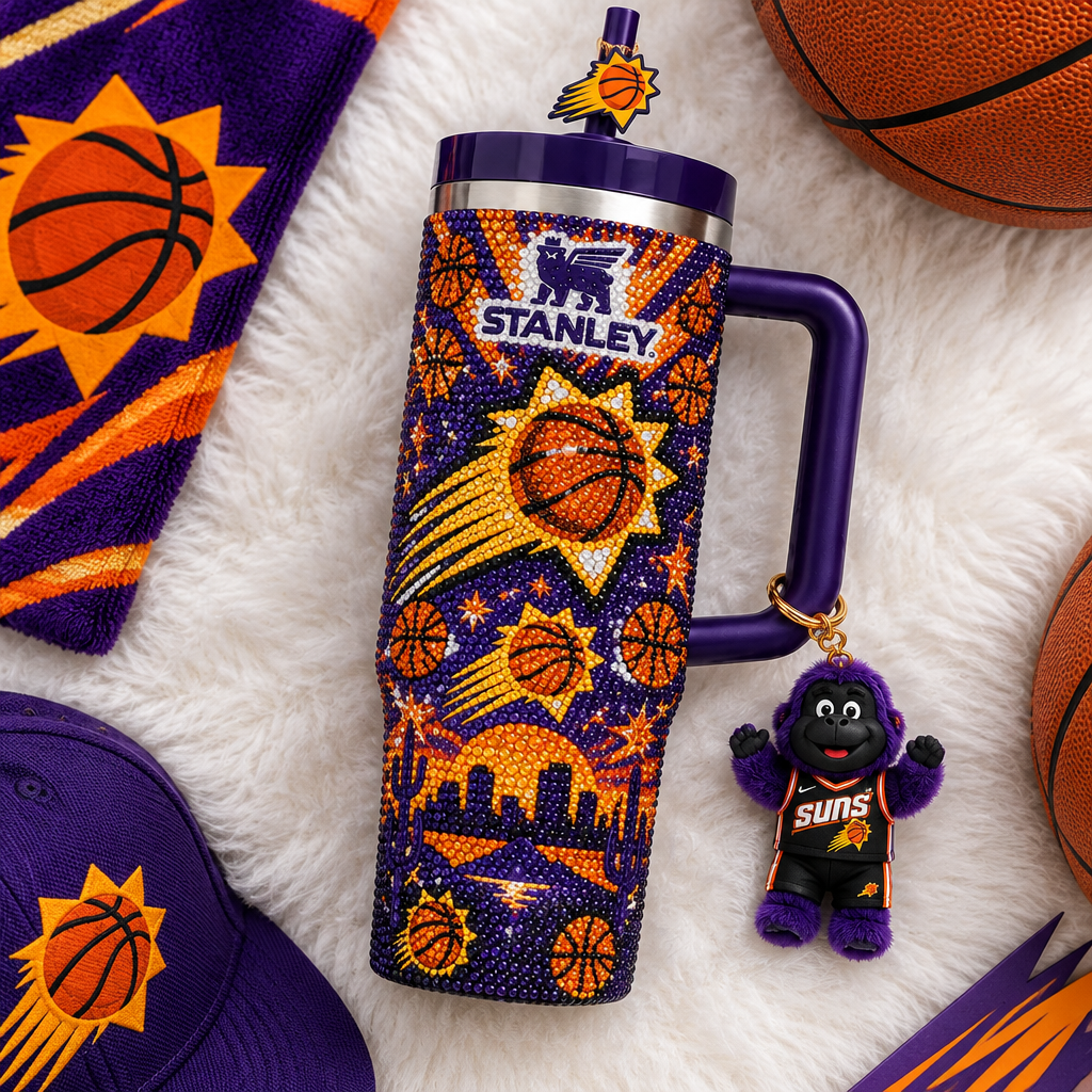 Phoenix Suns 40oz Tumbler With Handle TTNL