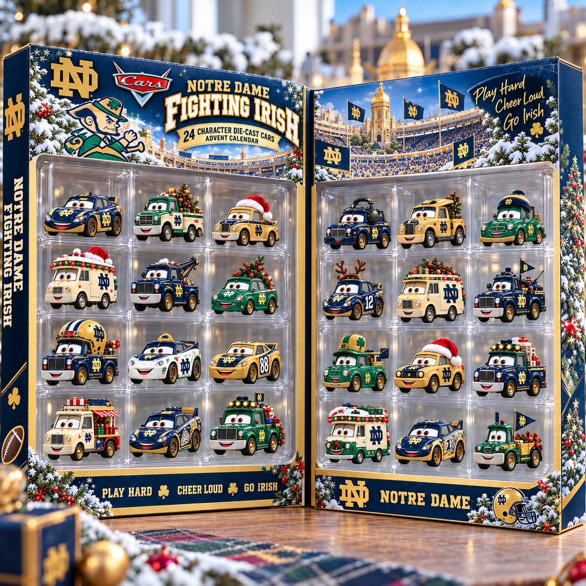 NDFI Premium Character Die-Cast Cars Christmas Advent Calendar NTNA