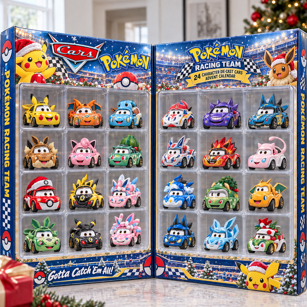 PKM Premium Character Die-Cast Cars Christmas Advent Calendar NTNA