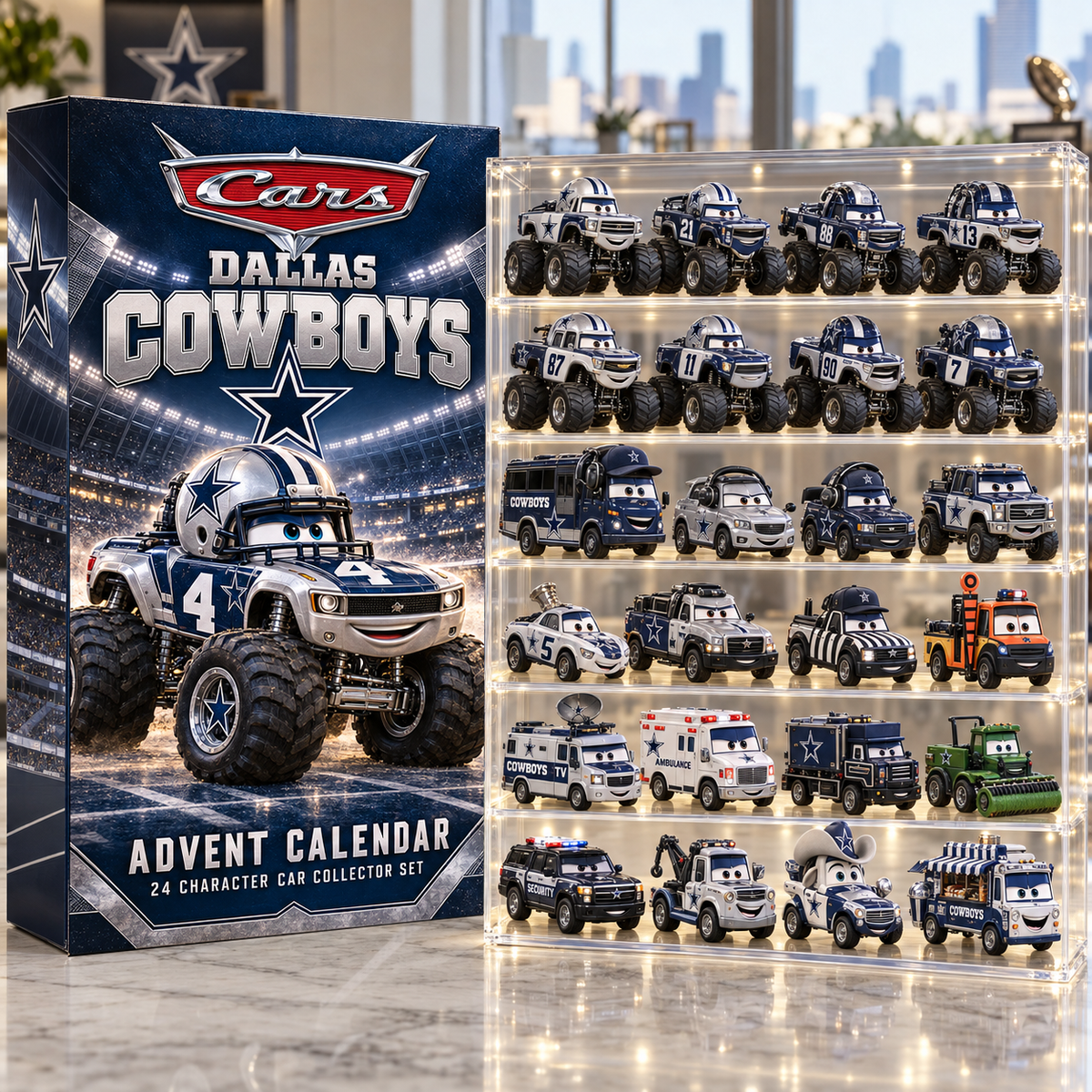 DLCB Premium Character Die-Cast Cars Christmas Advent Calendar LNTH