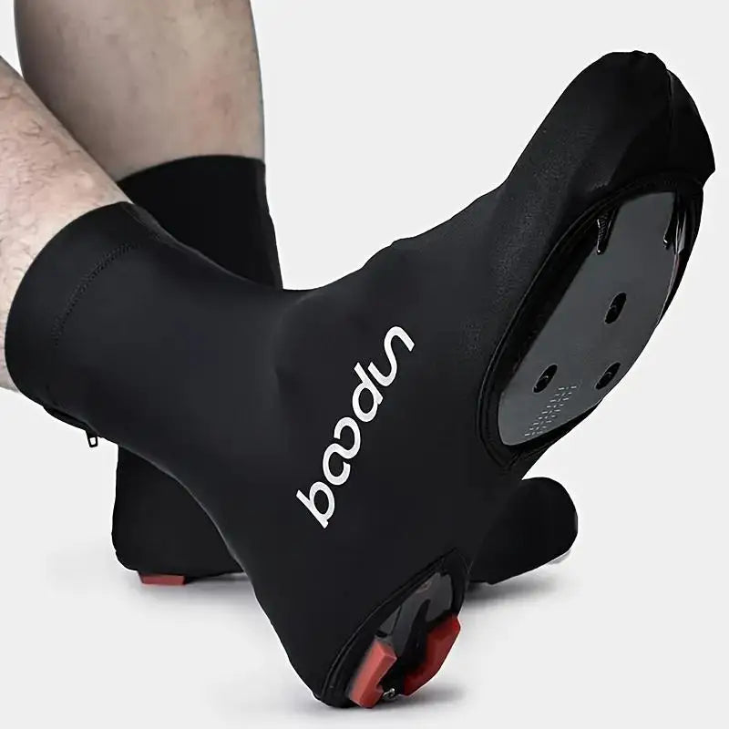 Waterproof Reflective Bicycle Shoe Covers – Dustproof, Windproof, Warm Cycling Overshoes, High-Elasticity Booties for Road & Mou