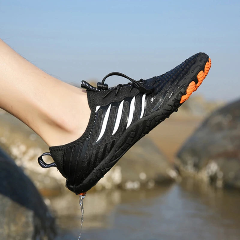 Quick-Dry Water Shoes For Men Barefoot Outdoor Aqua Shoes Lightweight Wading Beach Swimming Fitness Cycling Breathable Sneakers