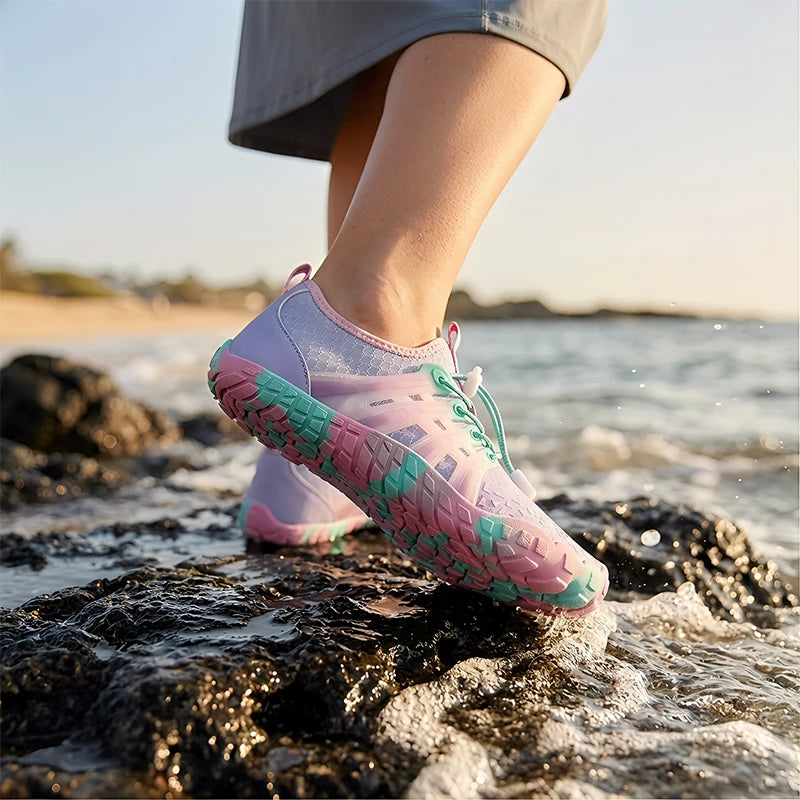 Unisex Water Shoes Quick Dry Breathable Gym Training Footwear Barefoot Beach Shoes Upstream Sneakers For Swimming Fitness