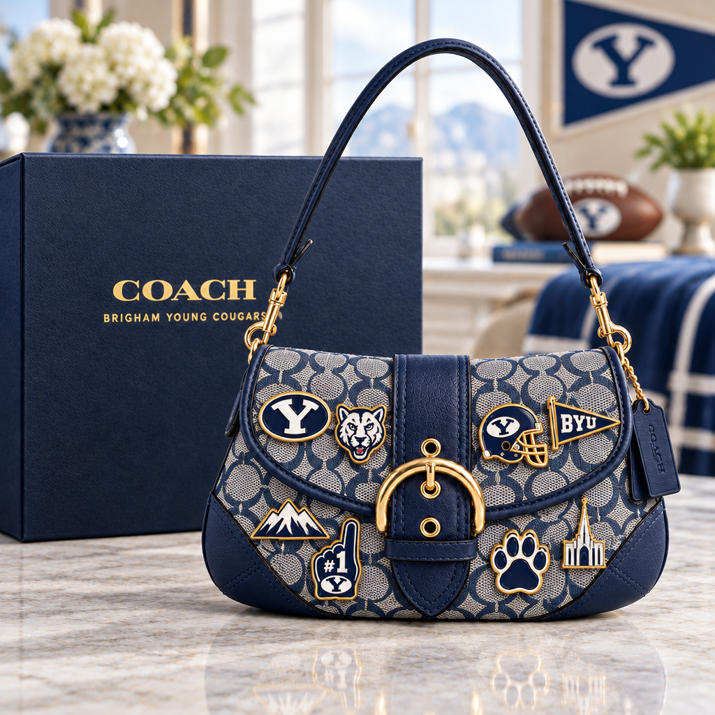 Brigham Young Cougars Soho Bag With Charm