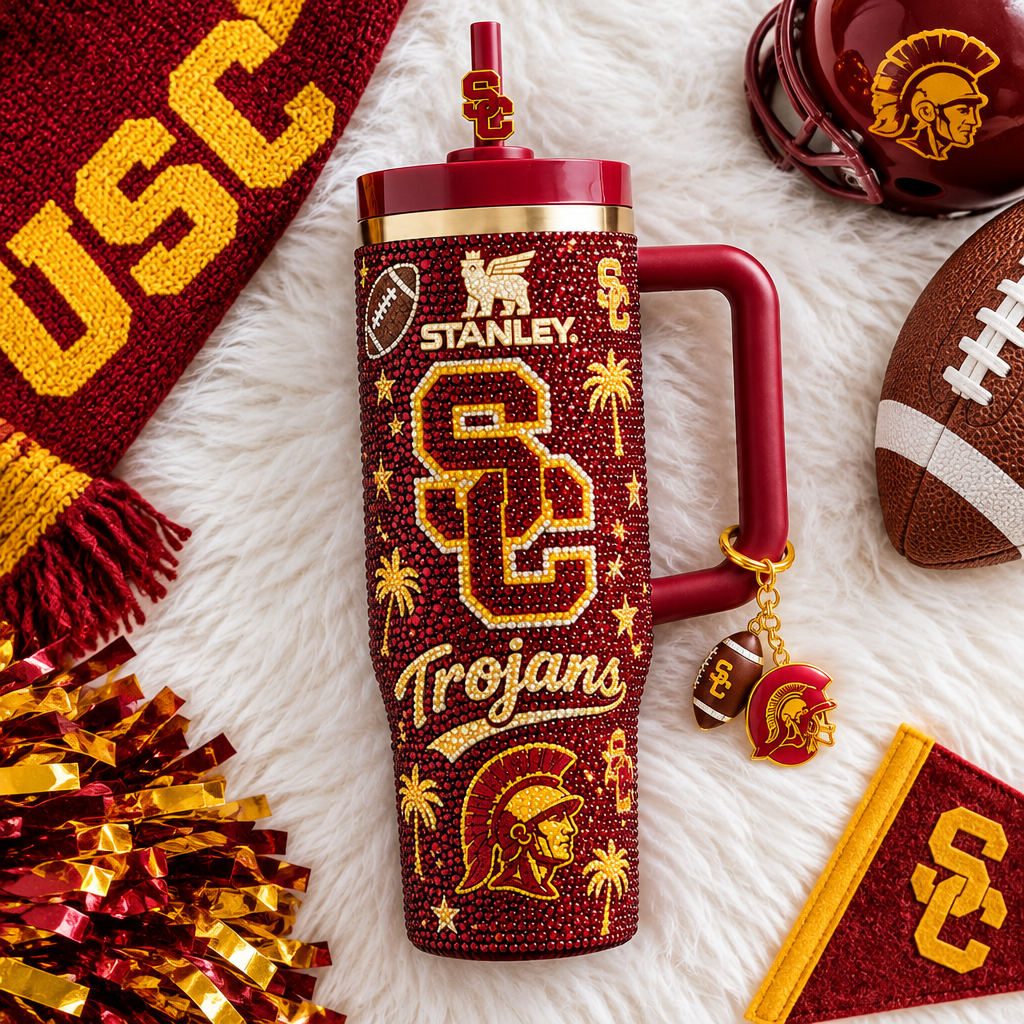 USC Trojans 40oz Tumbler With Handle TTNL