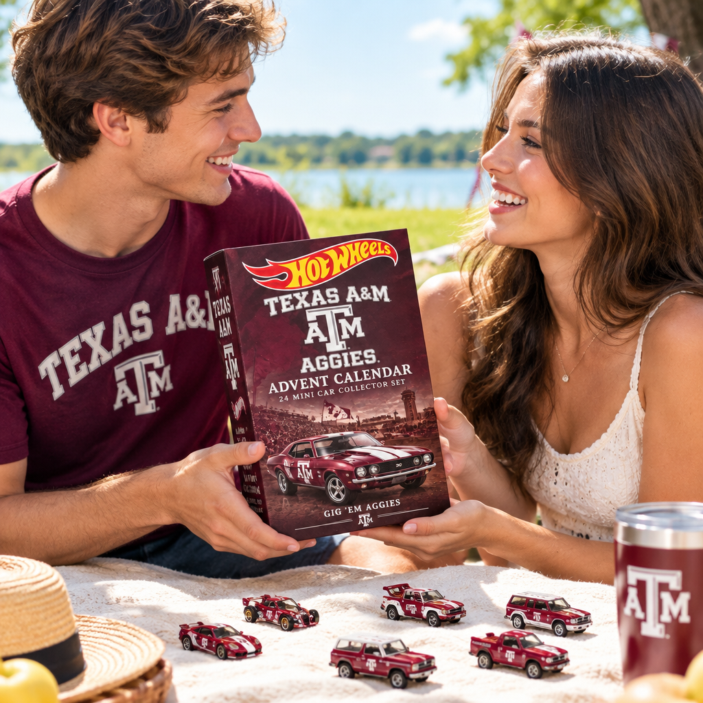 Texas A M Aggies Premium Mini Car Advent Calendar
