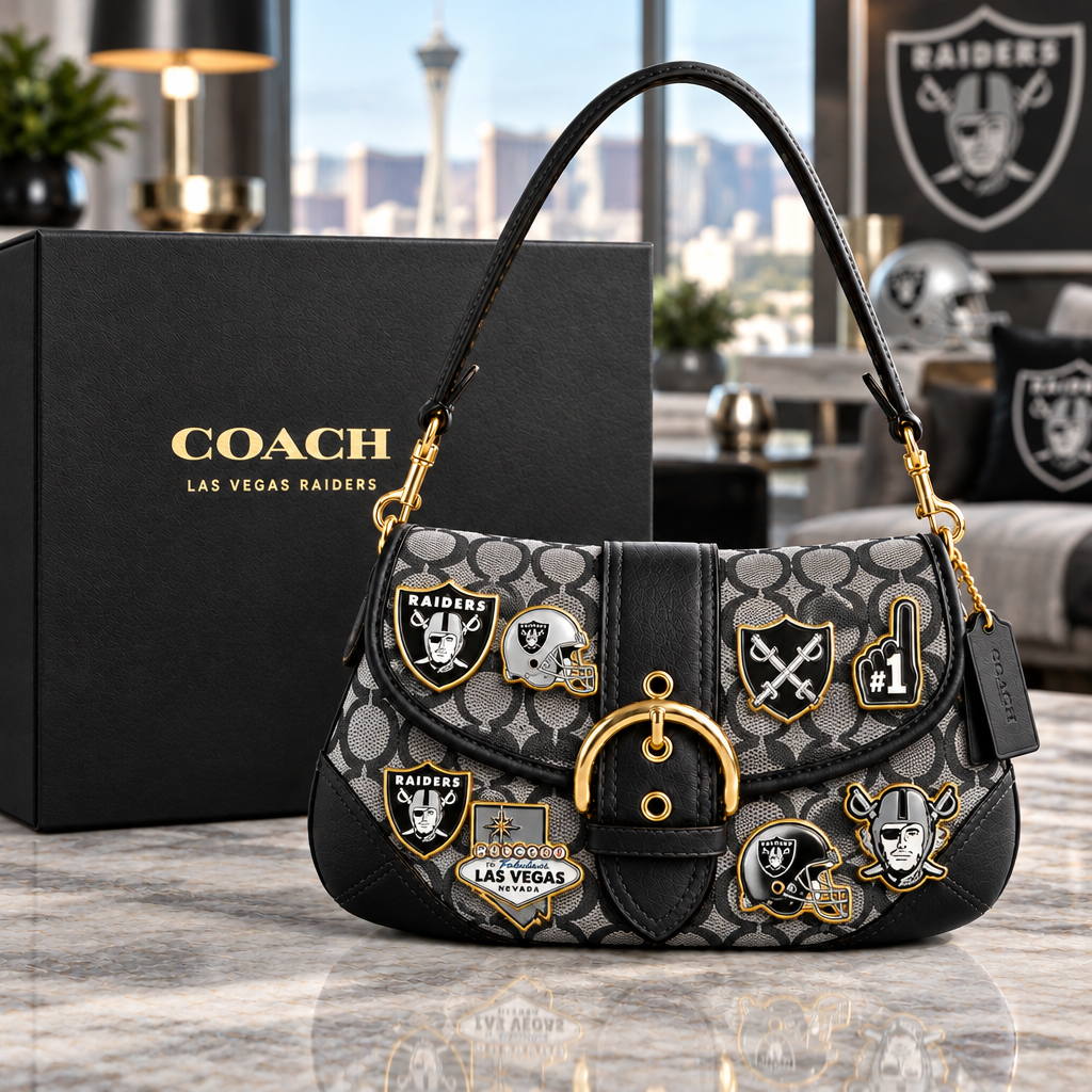 Las Vegas Raiders Soho Bag With Charm