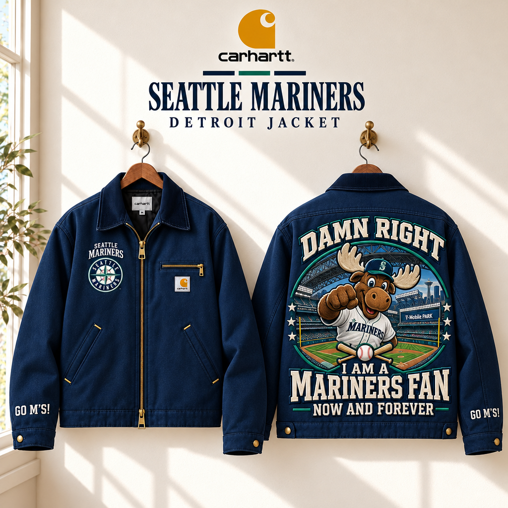 Seattle Mariners Embroidered Detroit Jacket